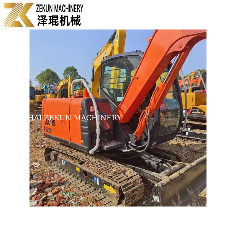 HITACHI ZX 60 6 tonluk Mini Kullanılmış Hidrolik Kazıcı 0.22 m3 kova kapasitesi ile