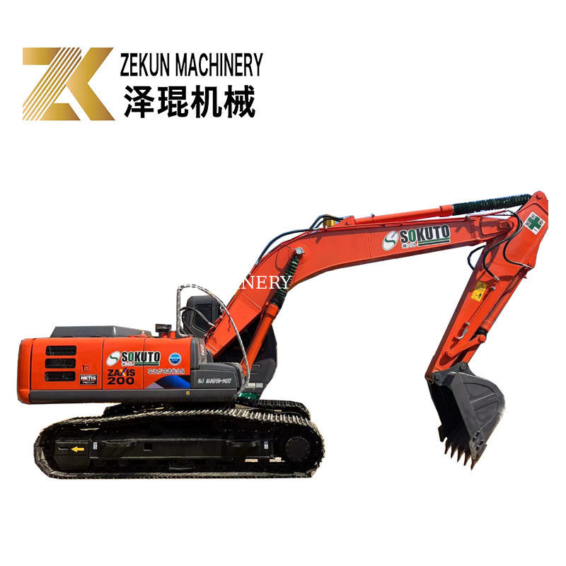 20 Ton Kullanılmış İkinci El HITACHI ZX 200-3G Sürünen Kazı Makinesi Kazıcı İyi Durumda