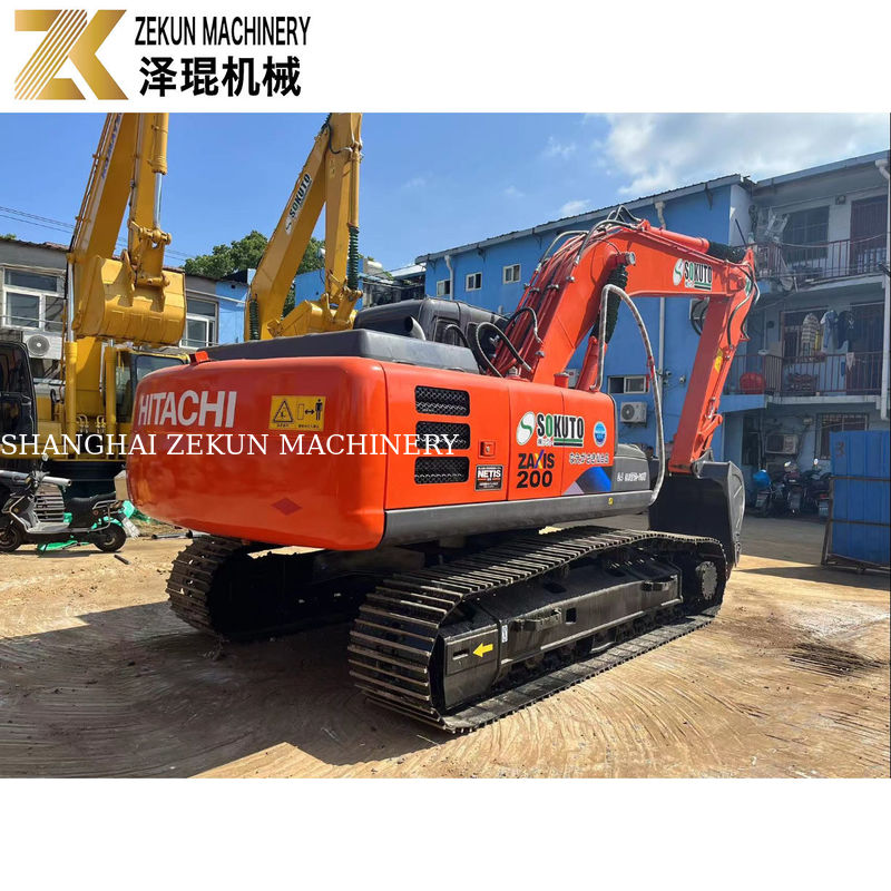 20 Ton Kullanılmış İkinci El HITACHI ZX 200-3G Sürünen Kazı Makinesi Kazıcı İyi Durumda
