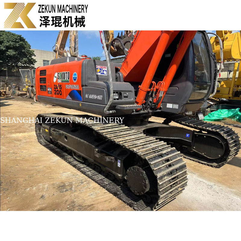 20 Ton Kullanılmış İkinci El HITACHI ZX 200-3G Sürünen Kazı Makinesi Kazıcı İyi Durumda