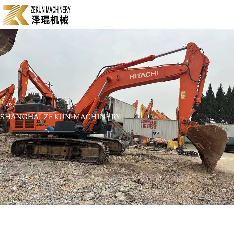 Orijinal 49T Hitachi ZX 490 LCA-5A Diğer Hidrolik Sistemle Kullanılmış Kazıcı
