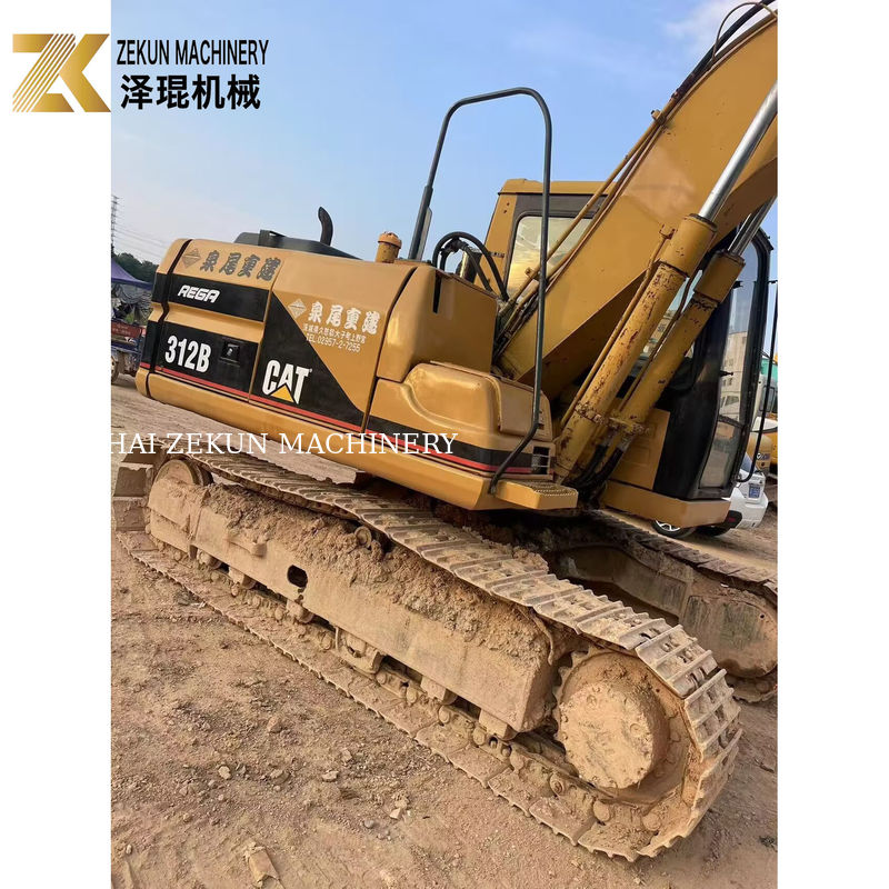 2000 Yılı Cat 312B Kullanılmış sürünen kazıcı 12 ton 63KW ikinci el kazıcı