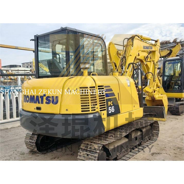 İkinci el Komatsu PC56 Kazıcı 0.2m3 kova kapasitesi ve 0-2000 çalışma saati ile