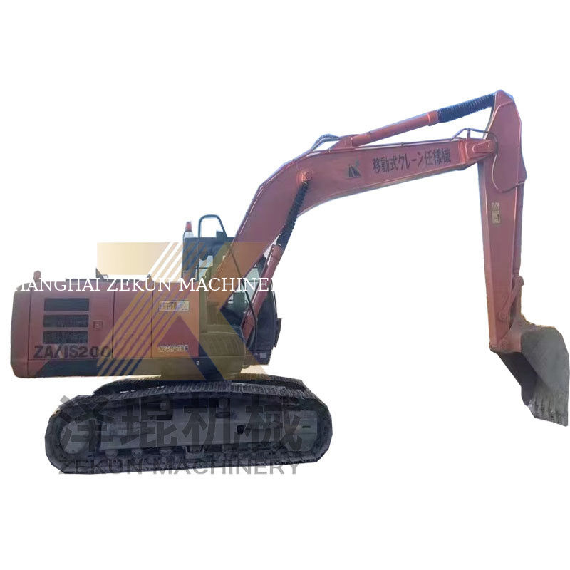 Japonya'dan Hitachi ZX200-5G 20 tonluk çalışma ağırlığı ve silindirli kullanılmış kazıcı