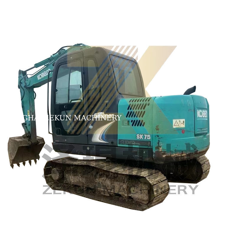0.4m3 kova kapasitesi 2017 Shanghai'da kullanılan Kobelco 907 E307D Sk75 Sk75-11 kazıcı