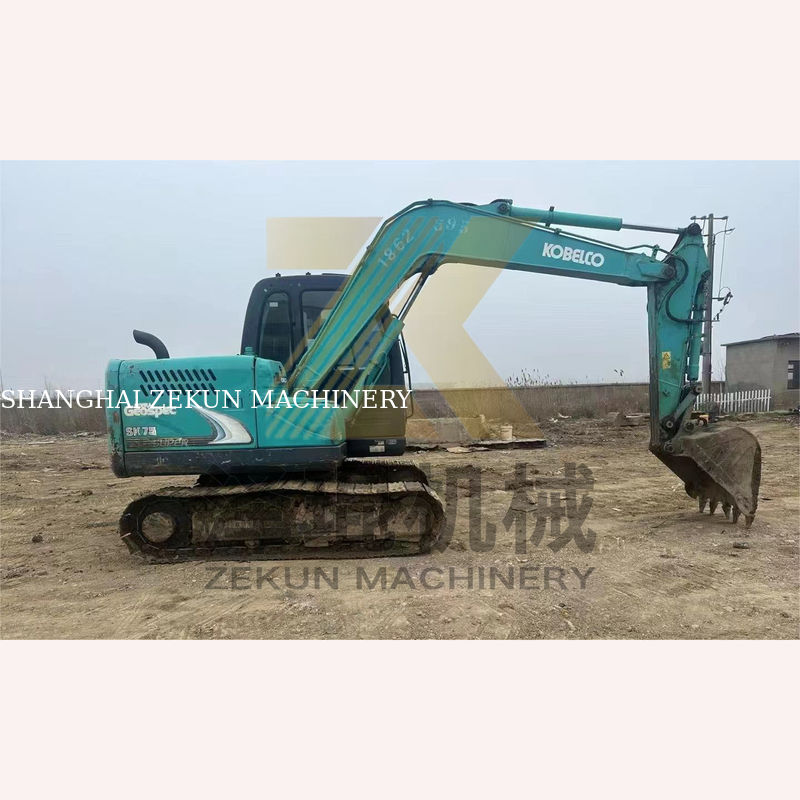 0.4m3 kova kapasitesi 2017 Shanghai'da kullanılan Kobelco 907 E307D Sk75 Sk75-11 kazıcı