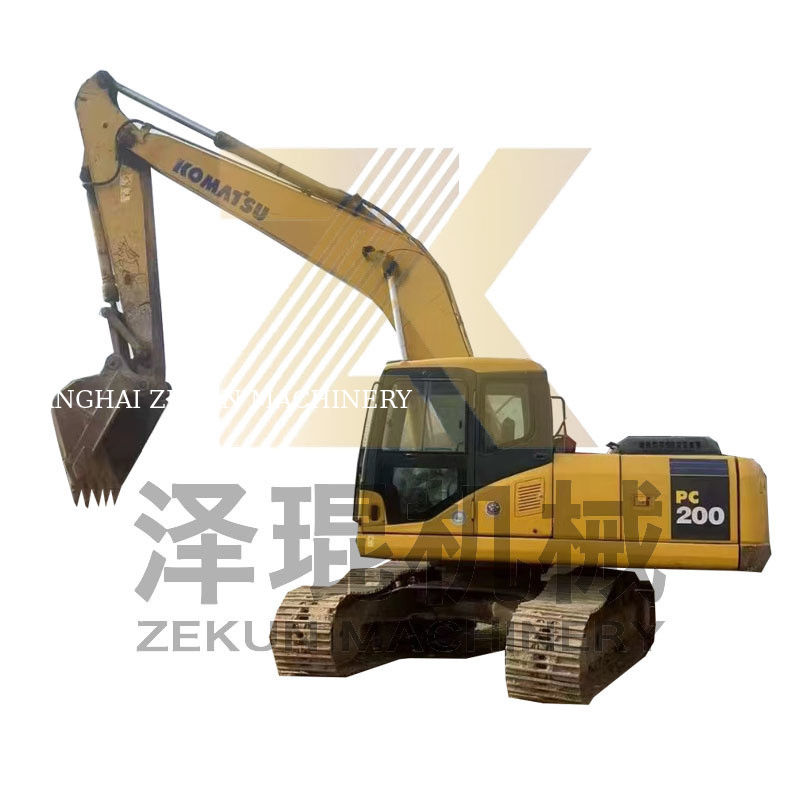 0.8m3 Kullanılmış Kov Kapasitesi Komatsu PC200-7 Excavator with Other Hydraulic Cylinder