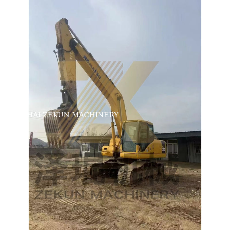 0.8m3 Kullanılmış Kov Kapasitesi Komatsu PC200-7 Excavator with Other Hydraulic Cylinder