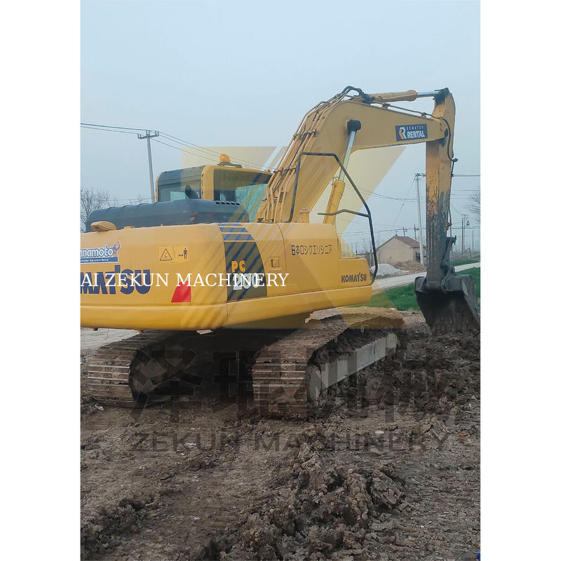 Komatsu PC200-7 PC200-8N1 Şangay'da 110KW motorlu Crawler Excavator Digger