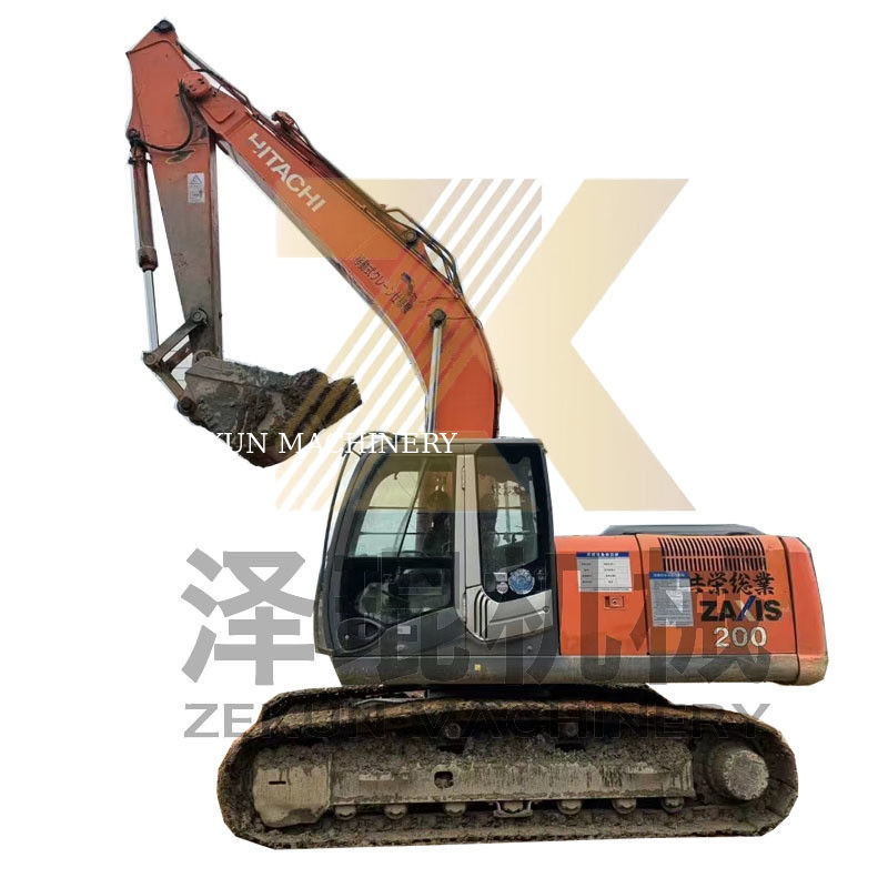 Hitachi ZX200-3 İSUZU Motoru ile Gezgin Kazıcı Şangay'da 6500 Çalışma Saati