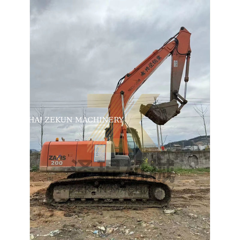 Hitachi ZX200-3 İSUZU Motoru ile Gezgin Kazıcı Şangay'da 6500 Çalışma Saati