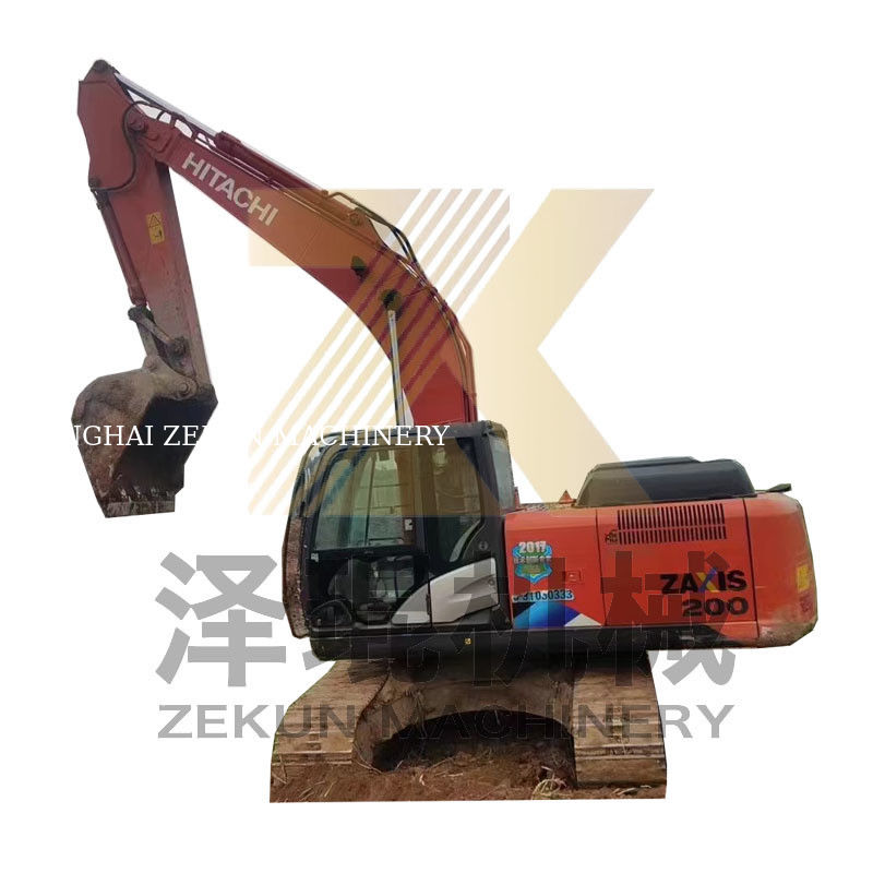 4475 Çalışma Saatleri Kullanılan Hitachi ZX200 ZX200-3 ZX200-6 İnşaat için sürünen kazıcı