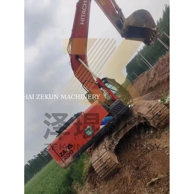 4475 Çalışma Saatleri Kullanılan Hitachi ZX200 ZX200-3 ZX200-6 İnşaat için sürünen kazıcı