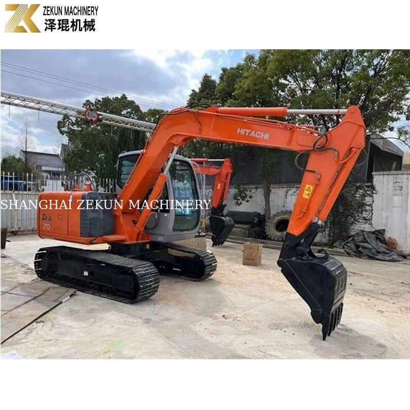 Orijinal Hidrolik Pompa ve 2001-4000 Çalışma Saati ile Kullanılmış Hitachi ZX70 Kazıcı