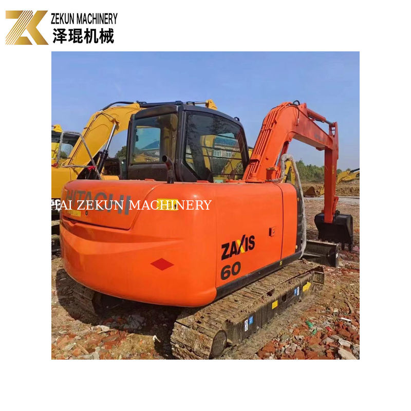 6 tonluk kullanılmış Hitachi ZX60 Mini 40,5 KW'lık kazıcı iyi durumda