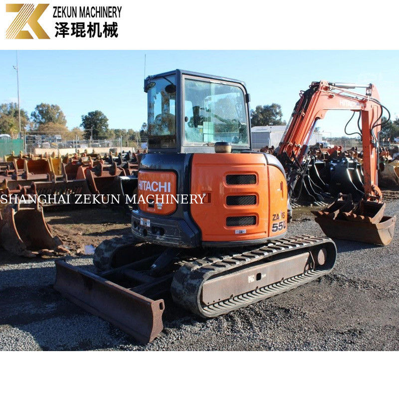 Hareketli tür Crawler-Type Hitachi ZX55-5A 0.19m3 kova kapasitesi ile kazıcı