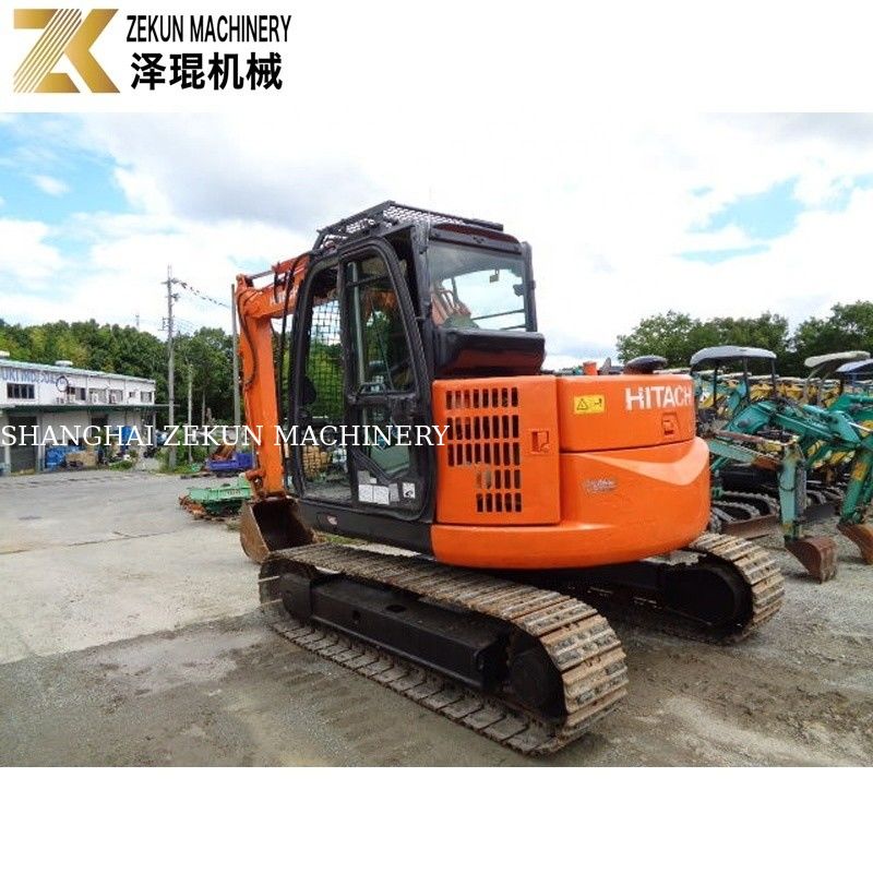 Japonya 7.5 Ton Kullanılmış Hitachi ZX75 Kazıcı İçeriyor Tarım için Isuzu Motoru ZX75US-A