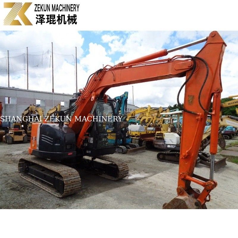Japonya 7.5 Ton Kullanılmış Hitachi ZX75 Kazıcı İçeriyor Tarım için Isuzu Motoru ZX75US-A