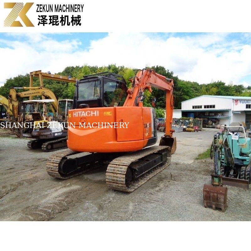 Japonya 7.5 Ton Kullanılmış Hitachi ZX75 Kazıcı İçeriyor Tarım için Isuzu Motoru ZX75US-A