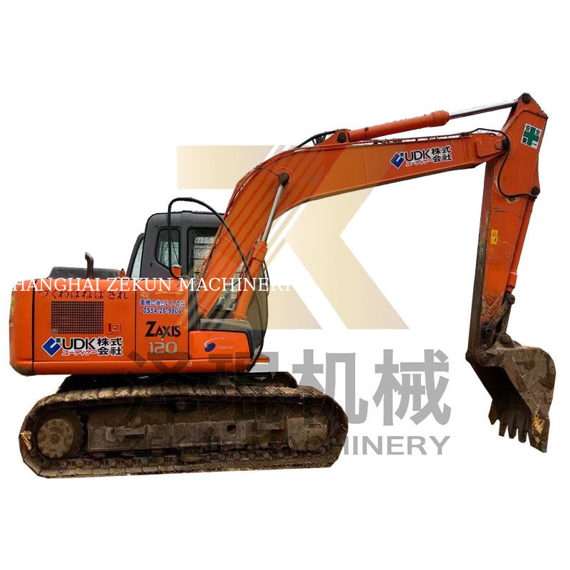 4001-6000 Çalışma Saatleri Hitachi ZX120-6 İSUZU motoru ile ikinci el mini kazıcı