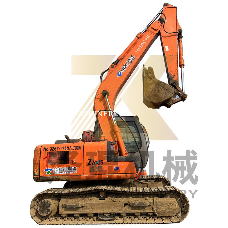 Kullanılmış Hitachi ZX120-6 Mini Ekskavatör 12 Tonluk İş Ağırlığı 4001-6000 Çalışma Saati