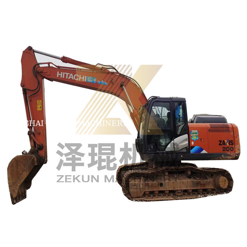 Kullanılmış Hitachi ZX200-5 kazıcı 20 Ton Japon orijinal inşaat ihtiyaçlarınız için