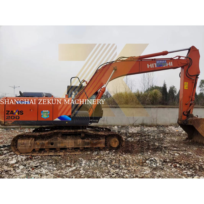 Kullanılmış Hitachi ZX200-5 kazıcı 20 Ton Japon orijinal inşaat ihtiyaçlarınız için