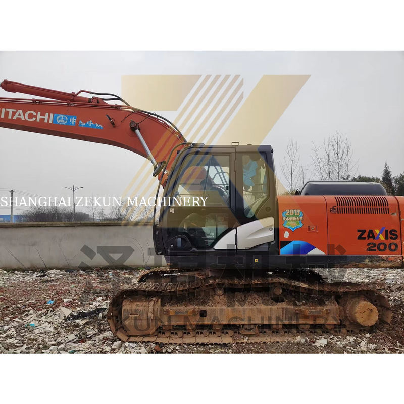 Kullanılmış Hitachi ZX200-5 kazıcı 20 Ton Japon orijinal inşaat ihtiyaçlarınız için