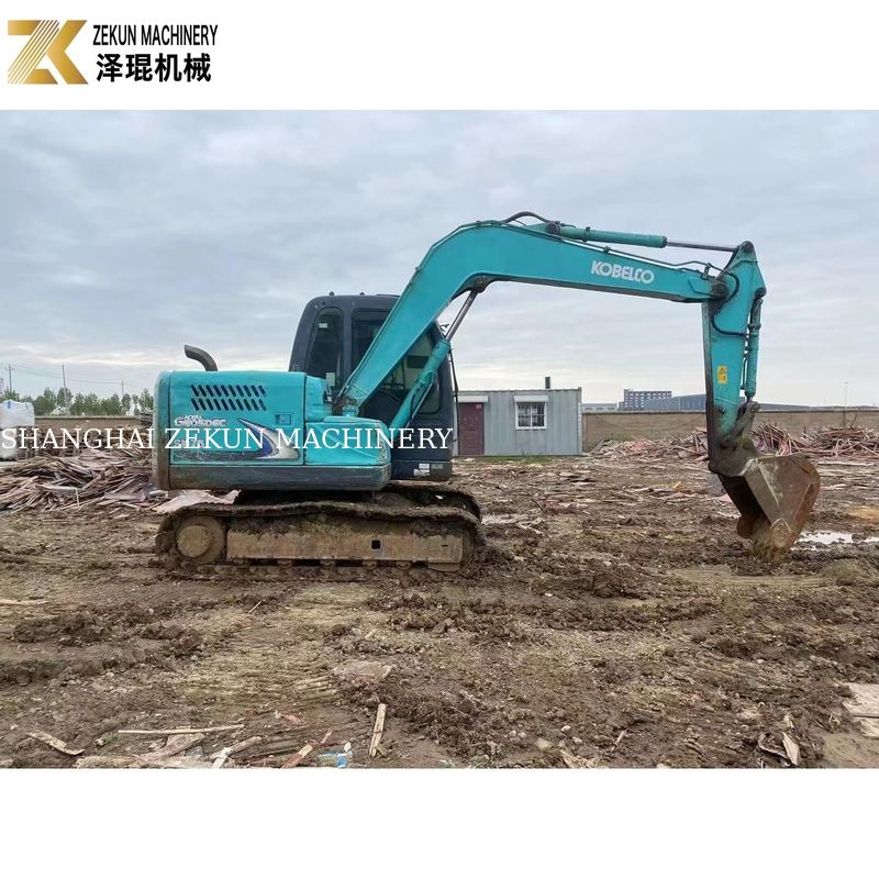 2017 Kullanılmış Kobelco SK75-8 7.5 Ton Japon Kazı makinesi Orijinal Tasarım