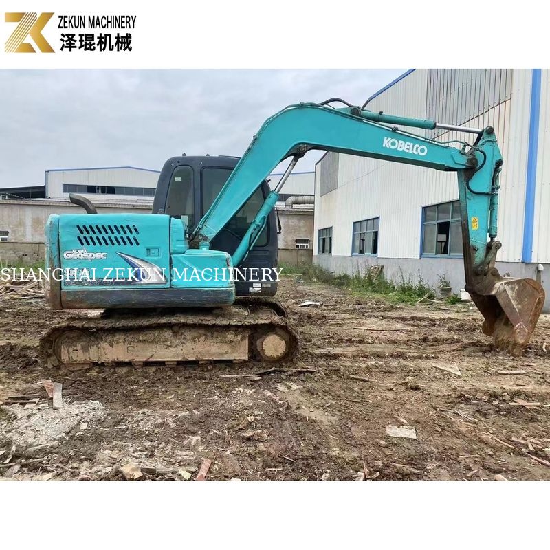 2017 Kullanılmış Kobelco SK75-8 7.5 Ton Japon Kazı makinesi Orijinal Tasarım