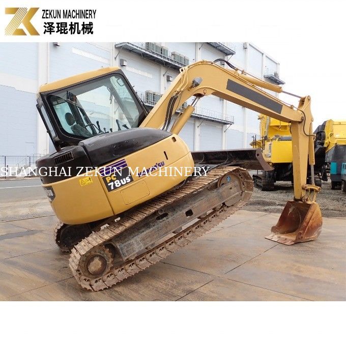 7 ton Japonya Mini Kullanılmış Komatsu PC78US Kazıcı PC78 ABD Yıl Makine Ağırlığı 7630 KG