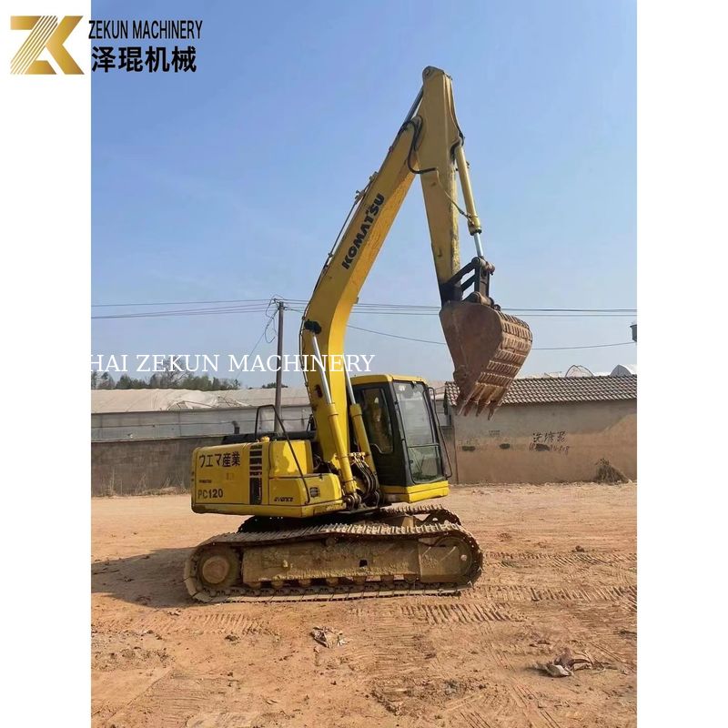 Komatsu Dizel Motoru 12 Ton PC120 Ağır Çalışma Kazıma Uygun Ekskavatör