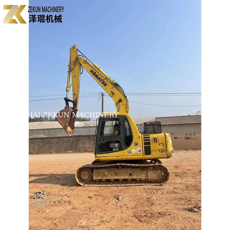 Komatsu Dizel Motoru 12 Ton PC120 Ağır Çalışma Kazıma Uygun Ekskavatör