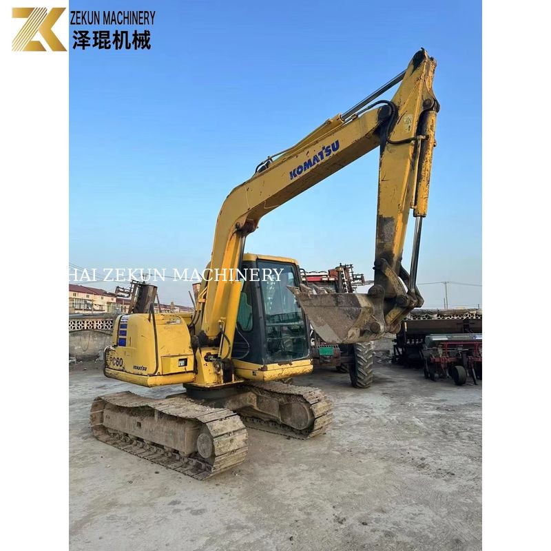 Kullanılmış Japonya Komatsu PC60-7 Kazı makinesi 6 ton orijinal renk KOMATSU Motoru