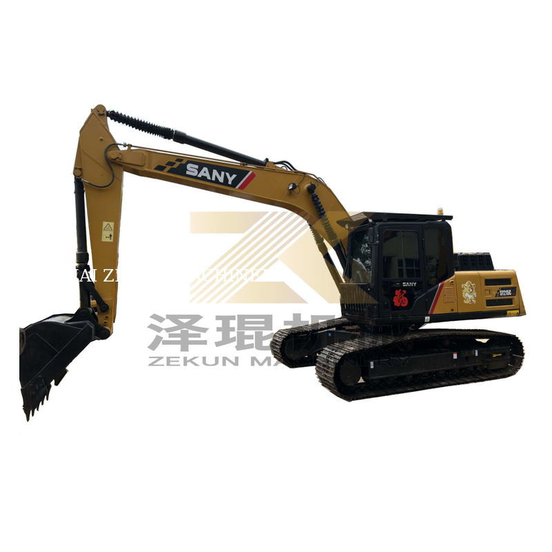 21 tonluk kazıcı Sany SY215C Pro 1.2M3 kova kapasitesi ile hidrolik sürünen kazıcı