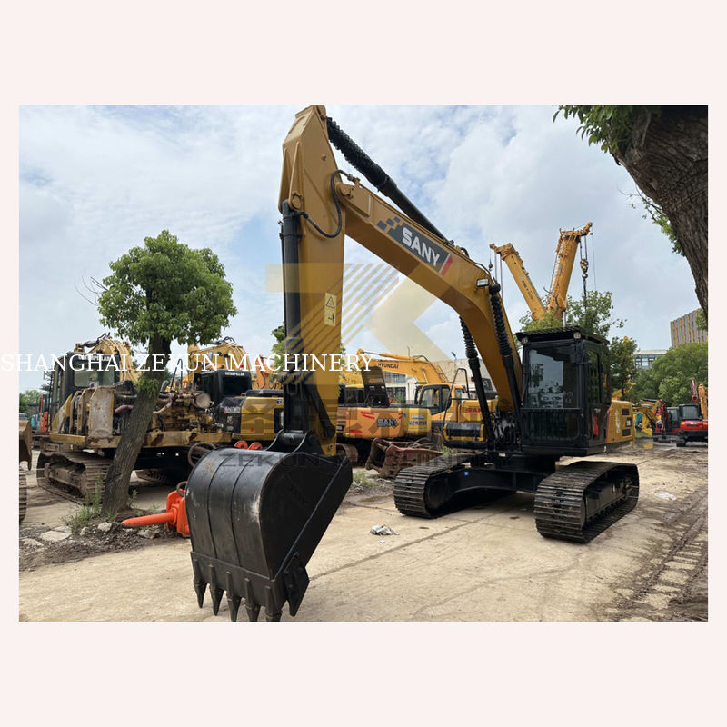 21 tonluk kazıcı Sany SY215C Pro 1.2M3 kova kapasitesi ile hidrolik sürünen kazıcı