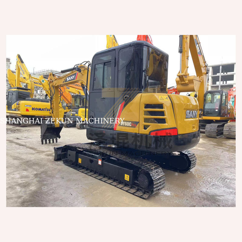 Sany SY60C Pro Crawler Sany Motoru ve 0-2000 Çalışma Saati ile Hidrolik Kazıcı