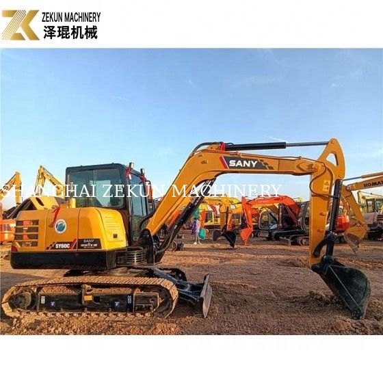Sany motorlu ve düşük saatli kullanılmış 6 tonluk Sany SY60C PRO kazıcı