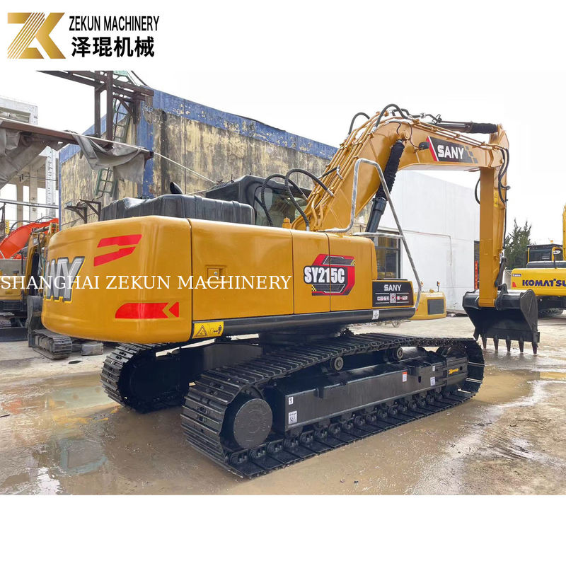İyi Performans 21Ton SANY Sy215c Sürünen Kazıcı % 90 Durumda ve Makul