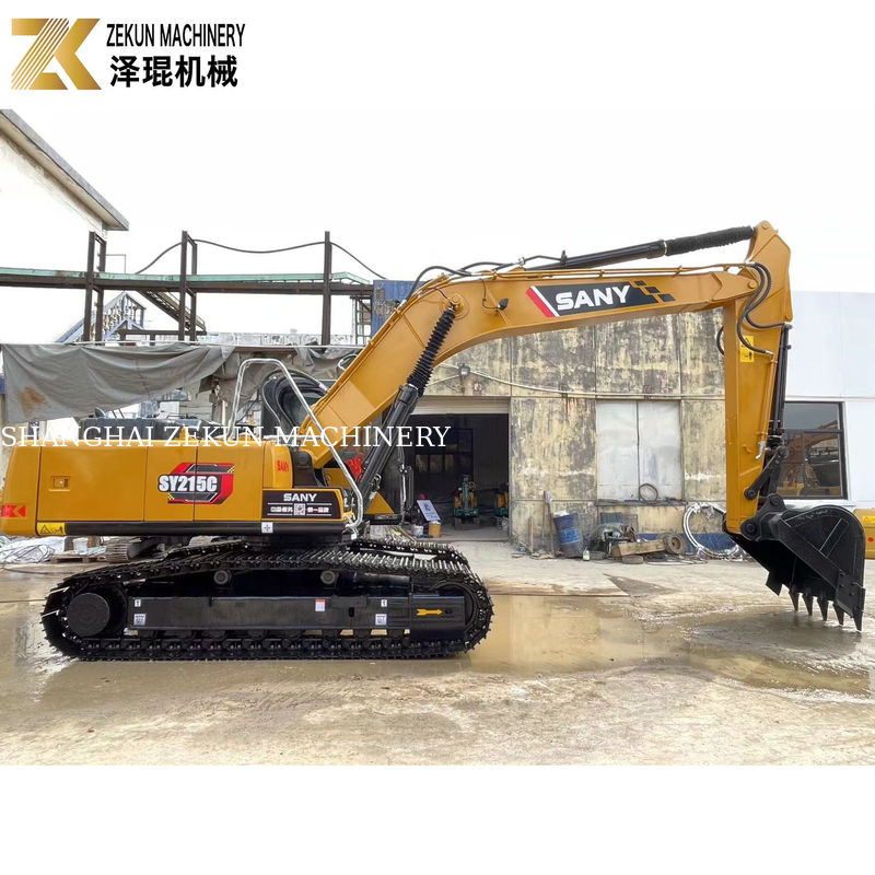 İyi Performans 21Ton SANY Sy215c Sürünen Kazıcı % 90 Durumda ve Makul