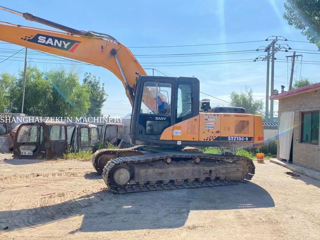 Ağır inşaat için kullanılan 21 tonluk Sany SY215C-9 SY215C PRO sürünen kazıcı