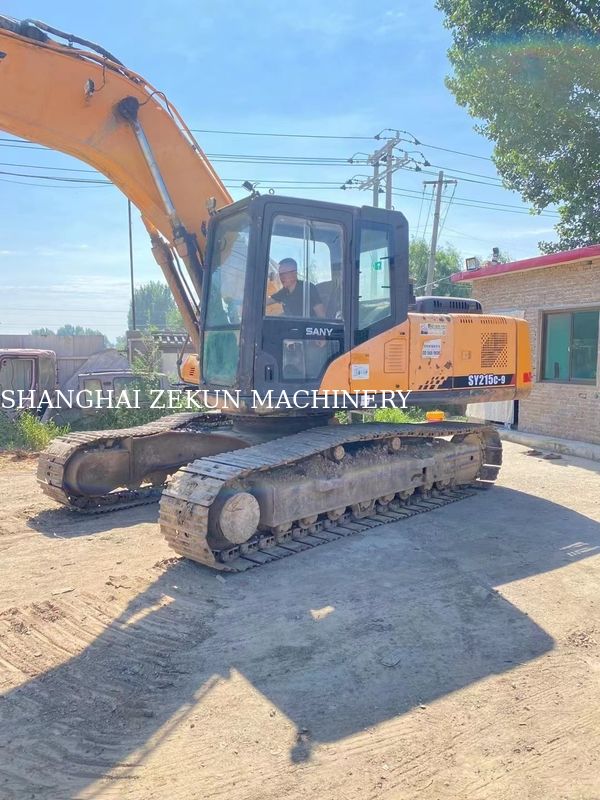 Ağır inşaat için kullanılan 21 tonluk Sany SY215C-9 SY215C PRO sürünen kazıcı