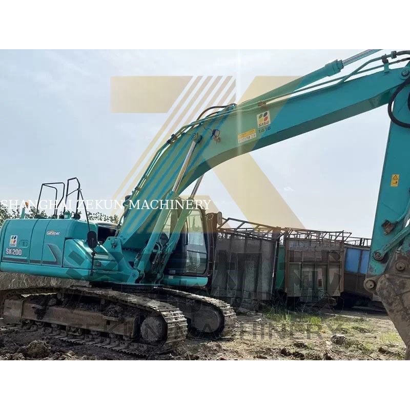 Japonya'dan 20 TON Kullanılmış Kobelco SK200-8 Düşük Çalışma Saatli Ekskavatörü