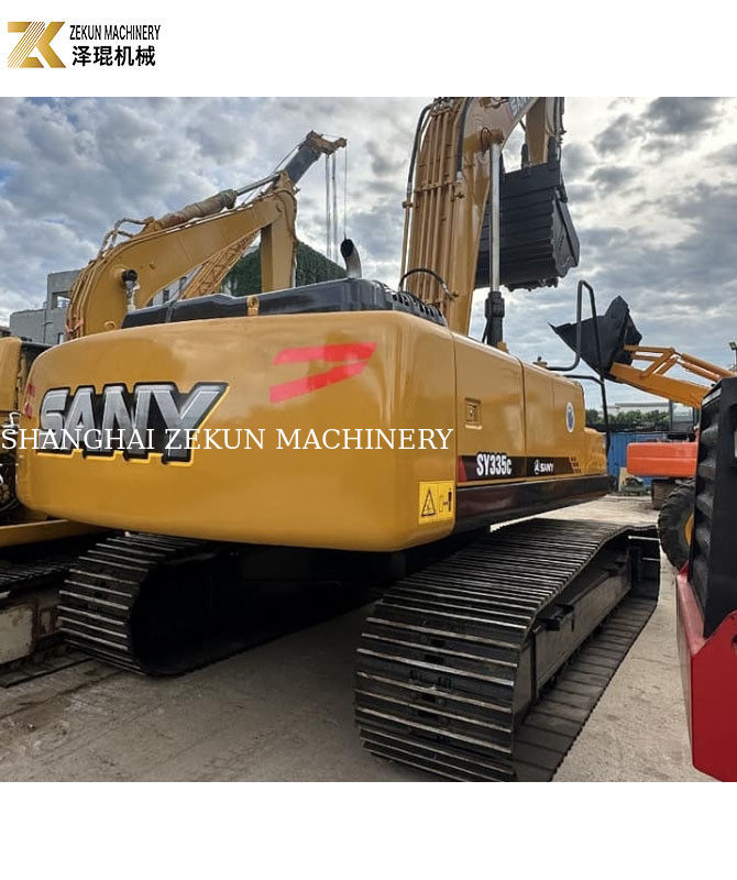 Kullanılmış Sany 335 Kazı makinesi 4000 çalışma saatinde 35 ton çalışma ağırlığı