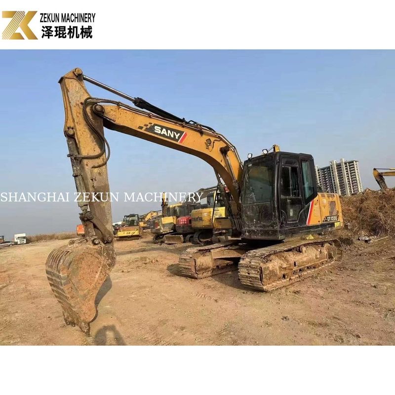Hidrolik Silindir Diğer 13 Ton Kullanılmış Sany Crawler Excavator SY135C-8 SY135C-9