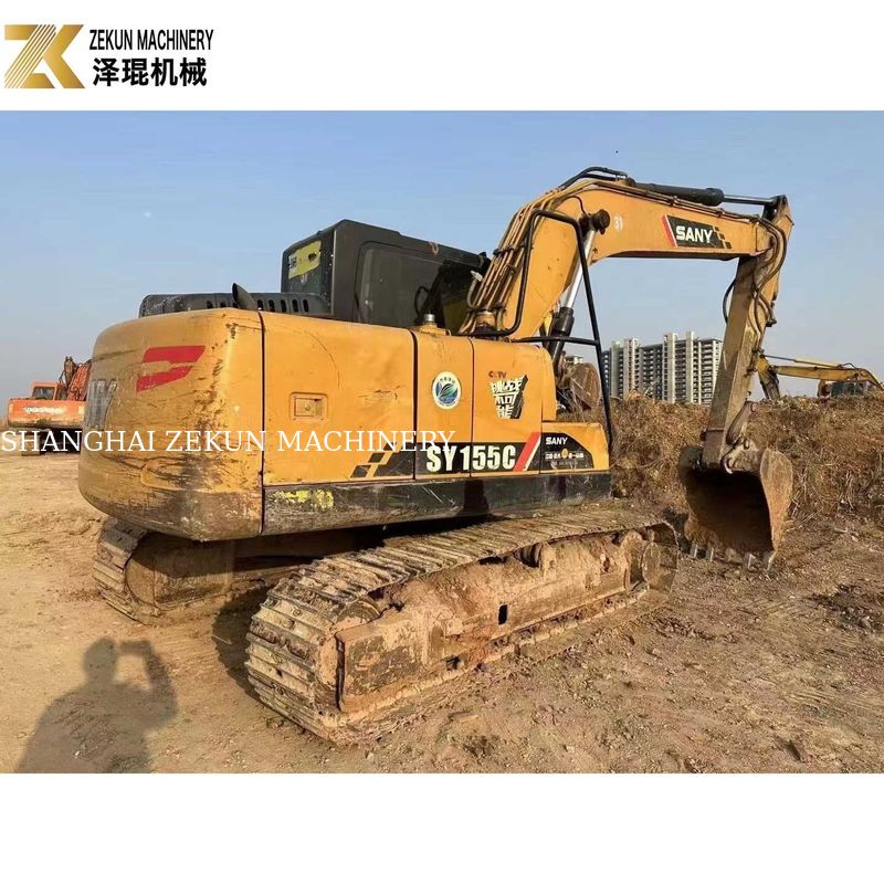 Hidrolik Silindir Diğer 13 Ton Kullanılmış Sany Crawler Excavator SY135C-8 SY135C-9