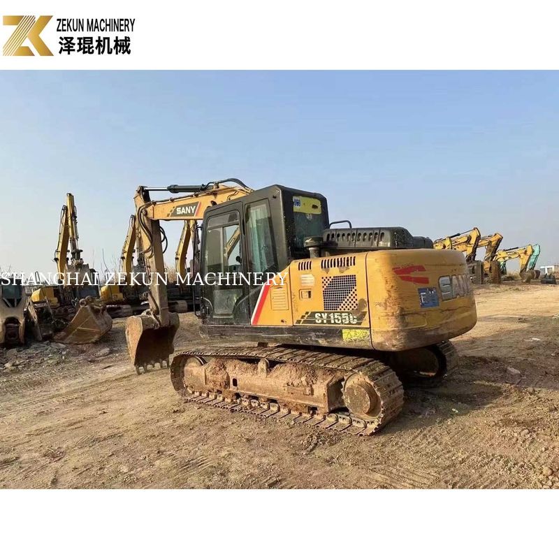 Hidrolik Silindir Diğer 13 Ton Kullanılmış Sany Crawler Excavator SY135C-8 SY135C-9