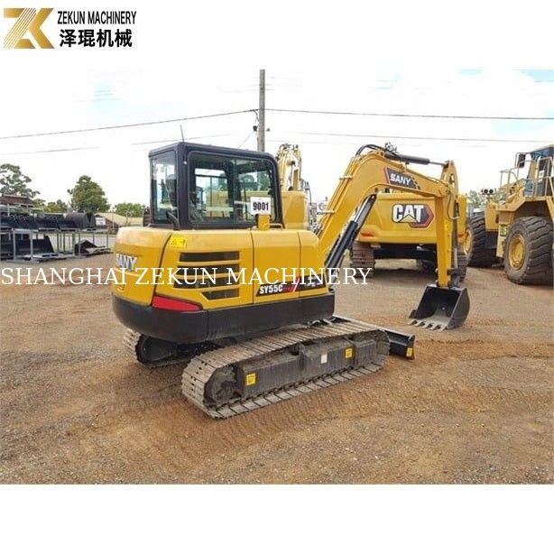 5 ton çalışma ağırlığı mini kazıcı SY55C Pro kullanılmış Sany kazıcı tarafından