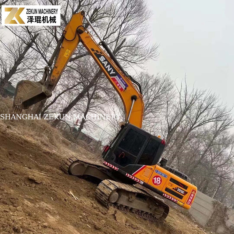 Kullanılmış Sany SY215C Pro Excavator 1.2M3 kova ile Orta Boyutlu Sıçrayıcı