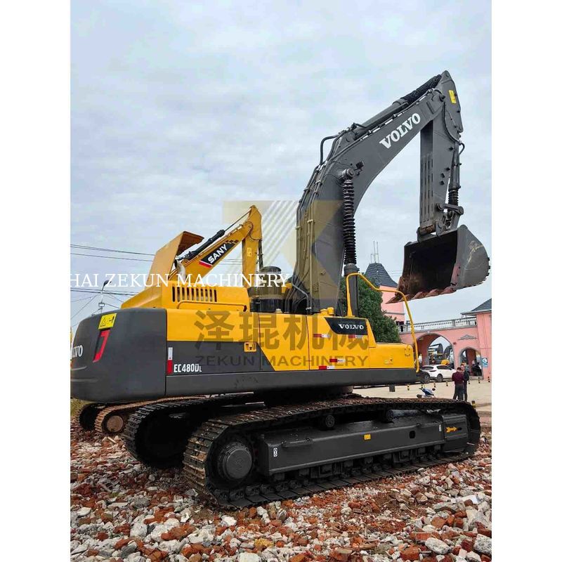 Kullanılmış Volvo Ec480DL kazıcı, 1.77-3.8m3 kova kapasitesi ve iyi durumda